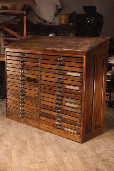 meuble imprimerie ancien